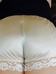 Delicious thick bitch is getting seminaked